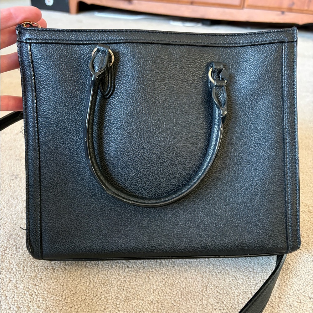 Victoria's Secret Noir Patchwork Structured Satch… - image 4